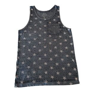 Well Worn Blue Star Tank Top Super Soft Size Small